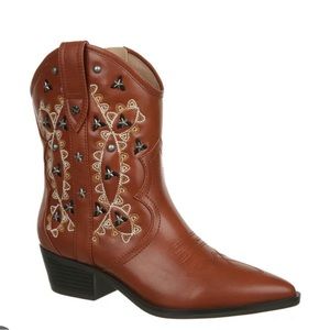 Sam & Libby Women's Livie Embellished Western Bootie, size 7